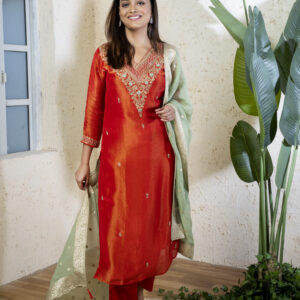 PURE SIMMER THREE PCS HAND WORK