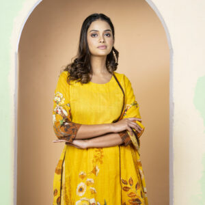 PURE COTTON THREE PCS KATHA WORK ON BODY AND DUPPATA
