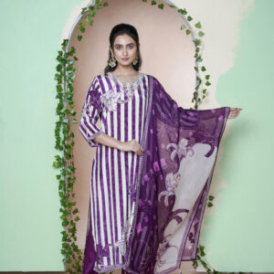 PURE CRAPE ORGANZA PCS THREE PCS HAND WORK